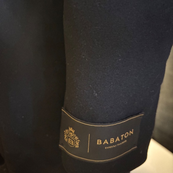 New womens large Aritzia Babaton Connor Long Trench Coat Virgin Wool - Picture 3 of 10